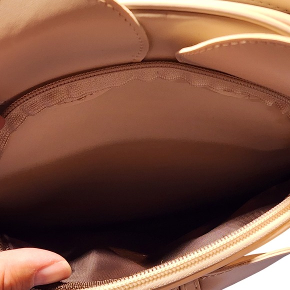 Kids Mini Backpack Purse Beige Polka‎ Dot Bow Accent Ears Girls Toddler - Picture 8 of 9